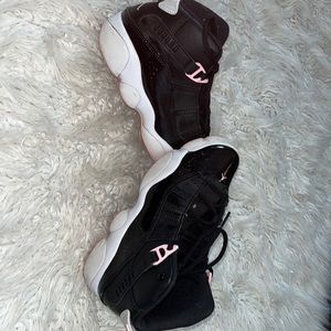 Pink, Black & White Jordan’s